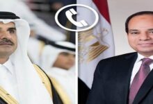 الرئيس السيسي وأمير قطر