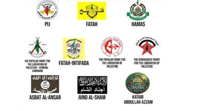 شعارات حركات المقاومة فى فلسطين ولبنان
