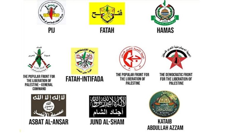 شعارات حركات المقاومة فى فلسطين ولبنان