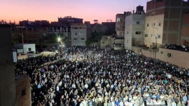 تشييع جثامين ضحايا حادث الطريق الإقليمي في المنوفية