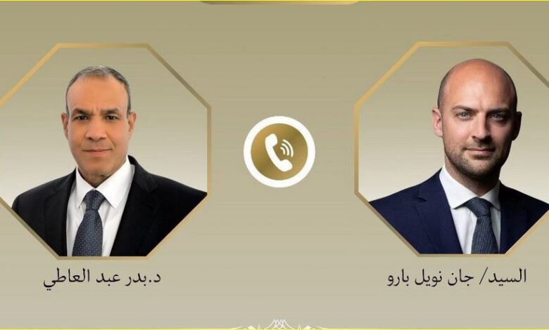 وزير الخارجية ونظيره الفرنسي