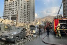 آثار الضربات اسرائيلية على طهران
