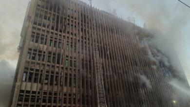 حريق سنترال رمسيس